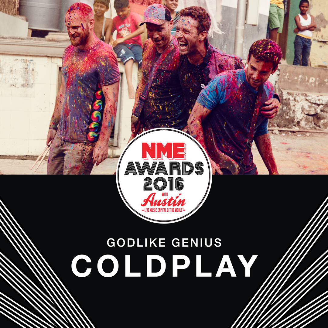 Coldplay announced as NME’s “Godlike Genius” award winners